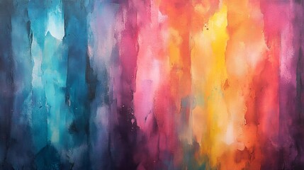 Poster - Colorful abstract painting background showing a gradient of vibrant colors