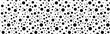 © Aisha Kudorova - seamless black and white polka dot pattern with randomly scattered circles in varying sizes