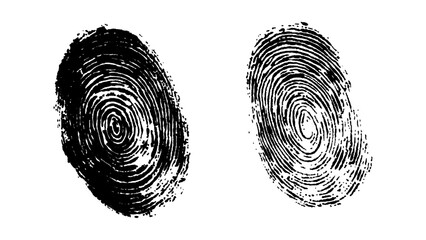 Wall Mural - fingerprint isolated on transparent background. vector abstract fingerprint with modern design and f