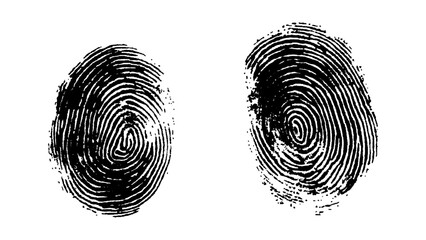 Wall Mural - fingerprint isolated on transparent background. vector abstract fingerprint with modern design and f