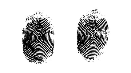 Wall Mural - fingerprint isolated on transparent background. vector abstract fingerprint with modern design and f