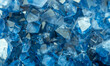 © Vera - Blue Crystal Mineral Stone. Gems. Mineral crystals in the natural environment. Texture of precious and semiprecious stones. Seamless background with copy space colored shiny surface of precious stones