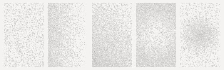Poster - Vector Abstract Stipple Noise Effect. Dotwork BG.
