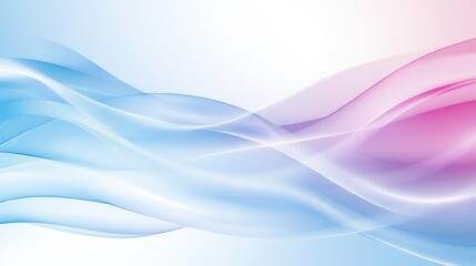 Poster - Soothing abstract background with soft pastel colors, calming waves, and gentle gradients to symbolize peace of mind. Copy space.