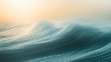 Poster - Soothing abstract background with soft pastel colors, calming waves, and gentle gradients to symbolize peace of mind. Copy space.