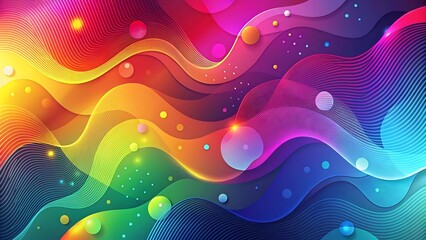 Poster - Abstract colorful wave design with flowing motion and fractal patterns