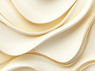 Poster - Elegant Creamy Waves Abstract Background for Modern Design Projects with Subtle Textures and Gentle Light