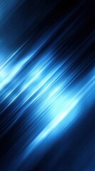 Poster - Abstract blue light streaks create a dynamic and energetic background for modern technology and futuristic concepts ideal for digital design