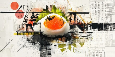 Poster - Abstract artwork featuring a colorful depiction of a food item