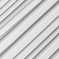 Poster - Abstract white diagonal panels creating a modern geometric pattern with subtle shadows and clean lines for a sleek design