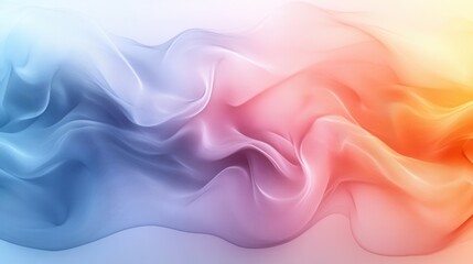 Poster - Ethereal wave of vibrant color blending in a smooth gradient abstract design perfect for backgrounds and wallpapers creating a modern visual experience