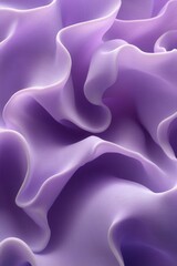Poster - Ethereal Lavender Fabric Waves Abstract Backdrop Gentle Curves and Soft Texture Creates a Serene and Dreamy Visual with Subtle Light Play