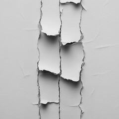 Poster - Ripped Paper Texture in Monochrome Tones Creates an Abstract and Minimalist Background for Creative Projects