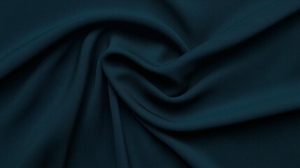 Poster - Textured Teal Fabric: A close-up showcases a rich, teal-colored fabric with elegant folds and subtle textures, evoking a sense of luxury and artistry.