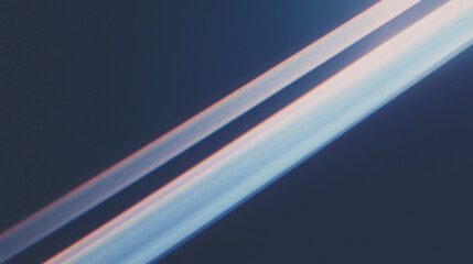 Poster - Abstract Light Streaks: Captivating minimalist image features ethereal light streaks on a dark background, offering a modern and stylish look.