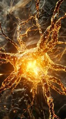 Poster - Exploring the intricate network of glowing neurons in a digital representation
