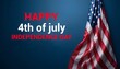 © tbcanvas11 - Happy Independence Day 4th of July American flag with a dark background