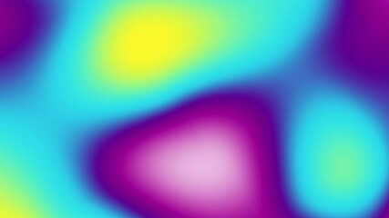 Fototapete - Looped animated blurred abstract background of colorful gradients