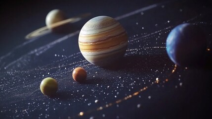 Wall Mural - stunning cosmic scene of stars and planets in the universe
