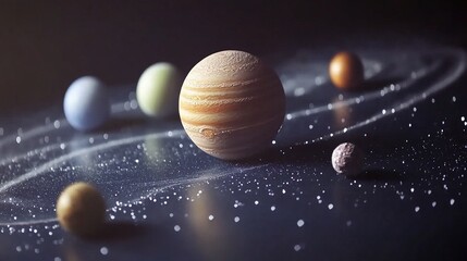 Wall Mural - beautiful universe: stars and planets