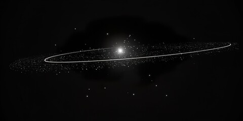 Wall Mural - twinkling dot orbiting light
