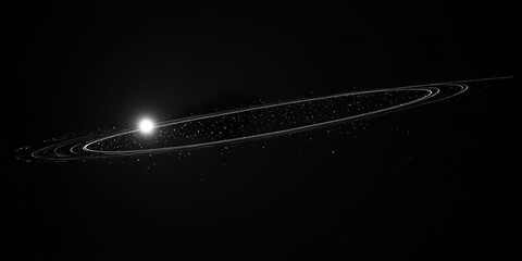 Wall Mural - twinkling dot orbiting light