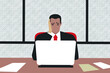 © ADDICTIVE STOCK - Business professional at a desk shows signs of stress and depression