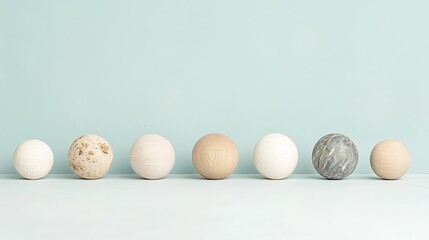 Aufkleber - Row of spheres in various colors