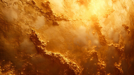Wall Mural - Golden Texture Background Luxury Metallic Surface, Elegant Grunge Wall Design