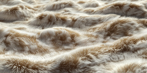 Wall Mural - Rabbit fur texture with soft, fluffy strands and gentle sheen for cozy designs