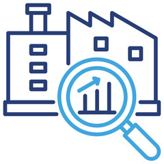 Poster - Industry Analysis Dual Tone Icon