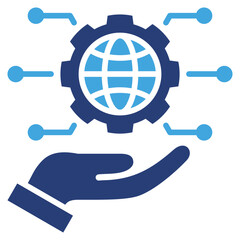 Poster - Digital Transformation Two Color Icon
