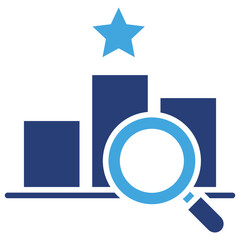 Poster - Competitive Landscape Two Color Icon