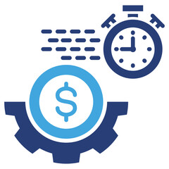 Poster - Efficiency Two Color Icon