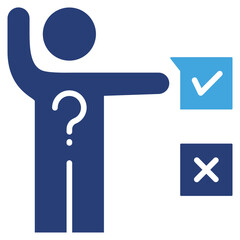 Poster - Decision Making Two Color Icon