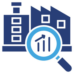 Poster - Industry Analysis Two Color Icon
