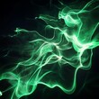 © Abdui - Abstract Green Energy Flow for Dark Background.