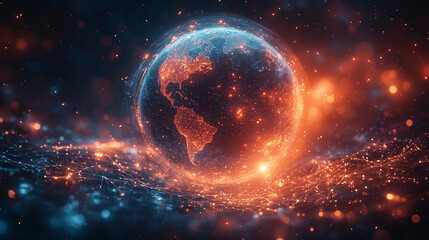 planet with space