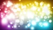 © WACHI - A vibrant, abstract background filled with colorful bokeh lights, creating a dynamic and festive atmosphere.