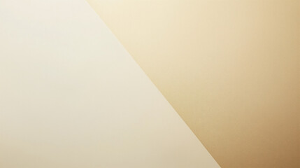 Poster - soft light gradient background featuring white and beige tones creates calming and neutral atmosphere. diagonal division adds modern touch to minimalist design