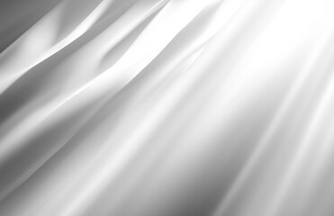 Poster - soft, flowing white and grey gradient background with gentle light reflections creates serene and elegant atmosphere