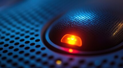 Poster - An up close shot showing an illuminated device panel