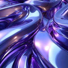 Poster - Vibrant purple and blue abstract background featuring fluid design elements for modern artistic visual projects