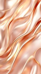 Poster - Exquisite gold silk fabric flowing gracefully in an abstract background evoking luxury and timeless elegance