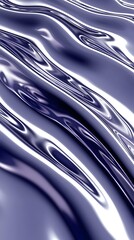 Aufkleber - Stunning 3d render of a blue and white fluid abstract background with waves and gradients flowing harmoniously