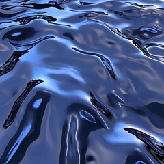 Poster - 3d render of a liquid fluid abstract background in vibrant water tones with dynamic swirls and textured patterns