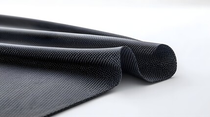Fototapete - Sleek and advanced carbon fiber material with a versatile design shaping the future of modern industries on a clean white background