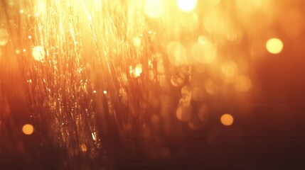 Poster - Abstract background shows flowing golden light and blurred bokeh