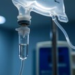 © Mujeeb - Close up medical intravenous IV drip in hospital background, Healthcare concept, Selective focus. Close up of medical drip or IV drip chamber in patient room,