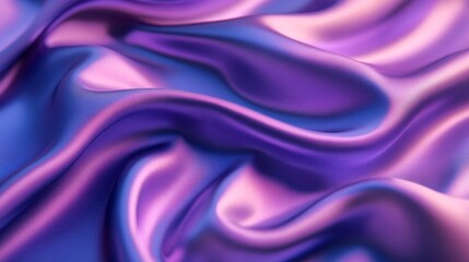 Poster - Silky smooth purple and pink fabric texture, abstract background. Elegance concept